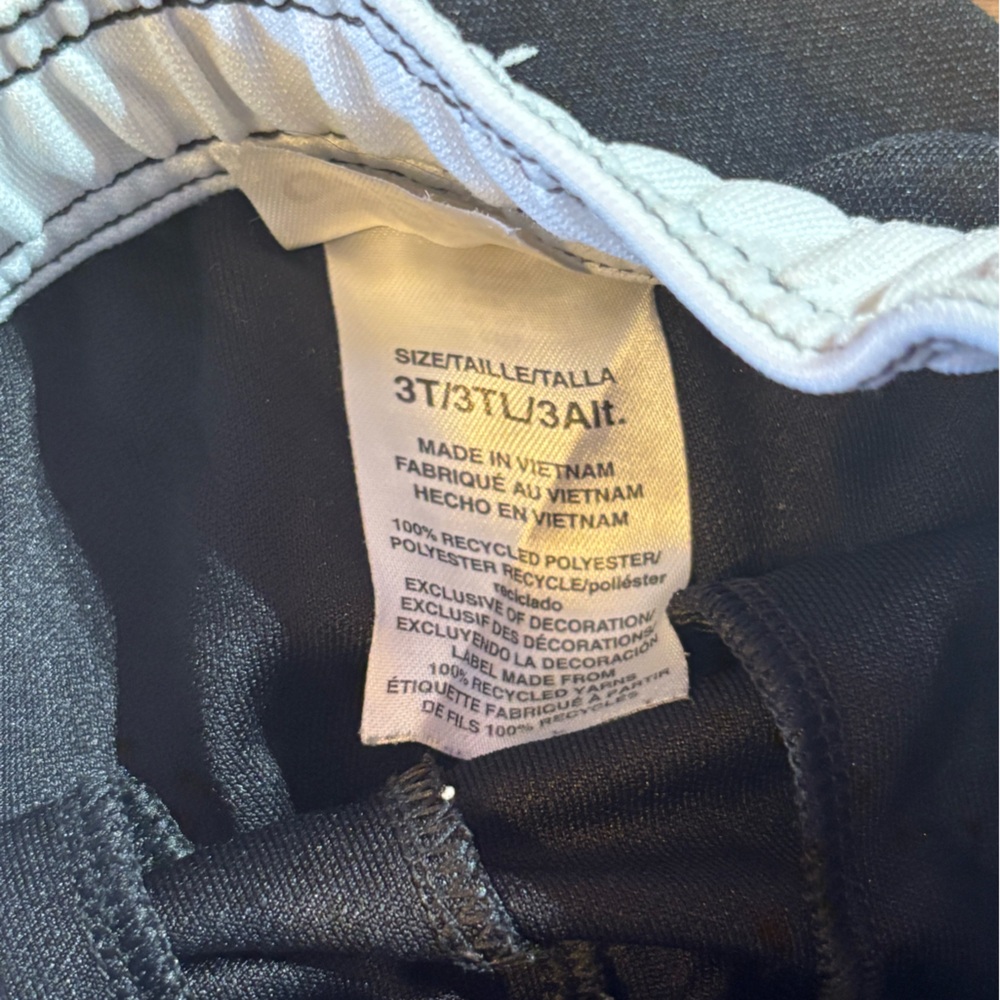 Adidas Kids Black Track Pants - Picture 3 of 5